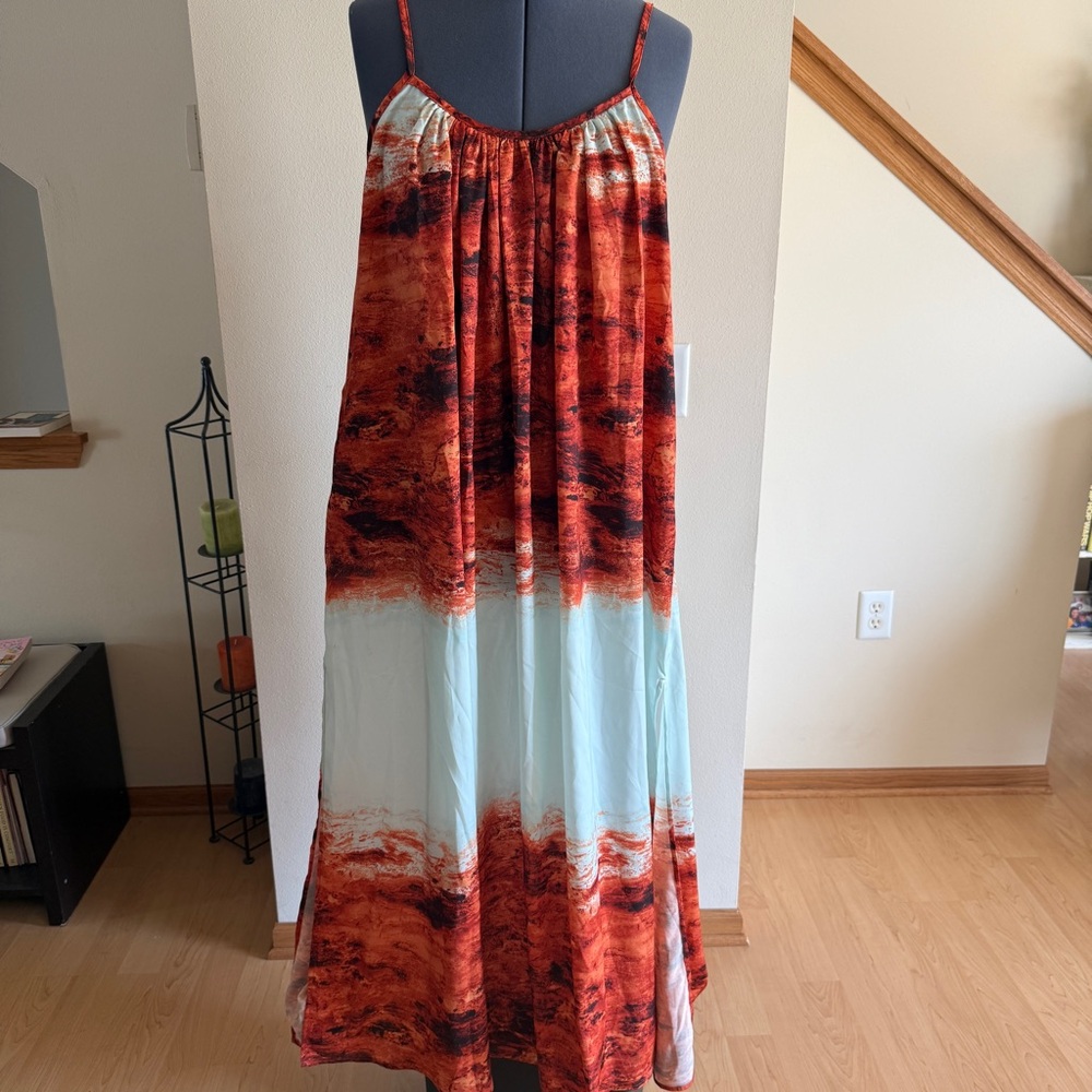 Catherine Malandrino Women’s Sleeveless Ombré Maxi Dress, Size L
